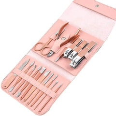 Professional Manicure Pedicure Kit 16 Pcs Set Premium Good Quality