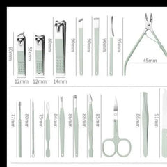 Professional Manicure Pedicure Kit 16 Pcs Set Premium Good Quality