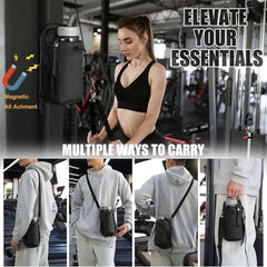 Magnetic Gym & Sports Sling Bag (Without Bottle)