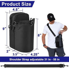 Magnetic Gym & Sports Sling Bag (Without Bottle)