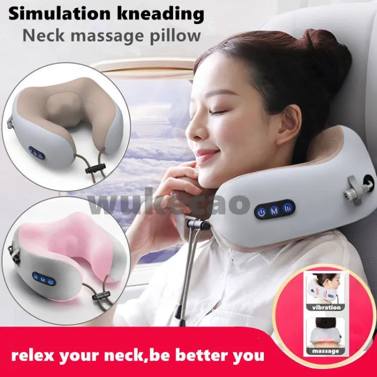 Jinserta Neck Cushion Massager - USB Charging Massage Pillow