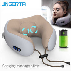 Jinserta Neck Cushion Massager - USB Charging Massage Pillow