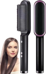 Hair Straightening Comb/Brush, Curling Comb Dual-Purpose Hair Straightener Styling Comb, Splint Does Not Damage The Inner Buckle for Professional Salon at Home (Random colors)