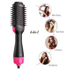 Heat Protection Hair Straightener Brush