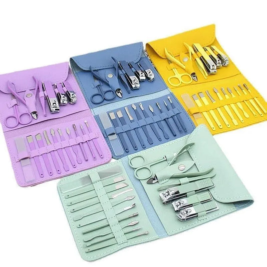 Professional Manicure Pedicure Kit 16 Pcs Set Premium Good Quality