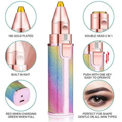 2 in 1 Eyebrow And Facial Hair Trimmer