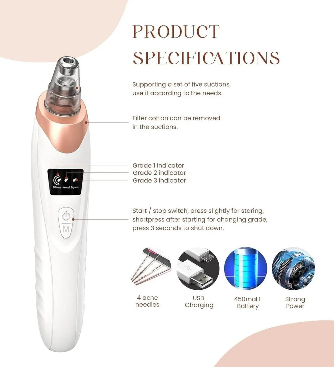 5-in-1 Electric Blackhead Remover